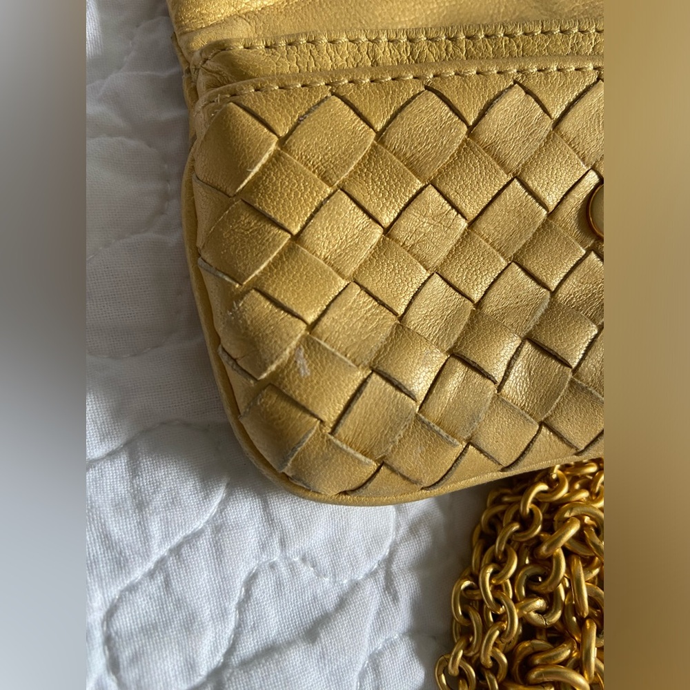 Bottega Veneta Gold Gilt Change Purse - Picture 15 of 16